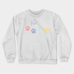 Colorful Paw Power Crewneck Sweatshirt